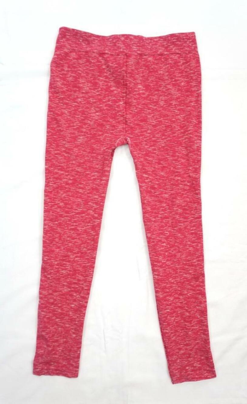 LUCKY BRAND WOMEN L-XL HOT PINK/FUCHSIA BASIC SEAMLESS LEGGINGS MELANGE
